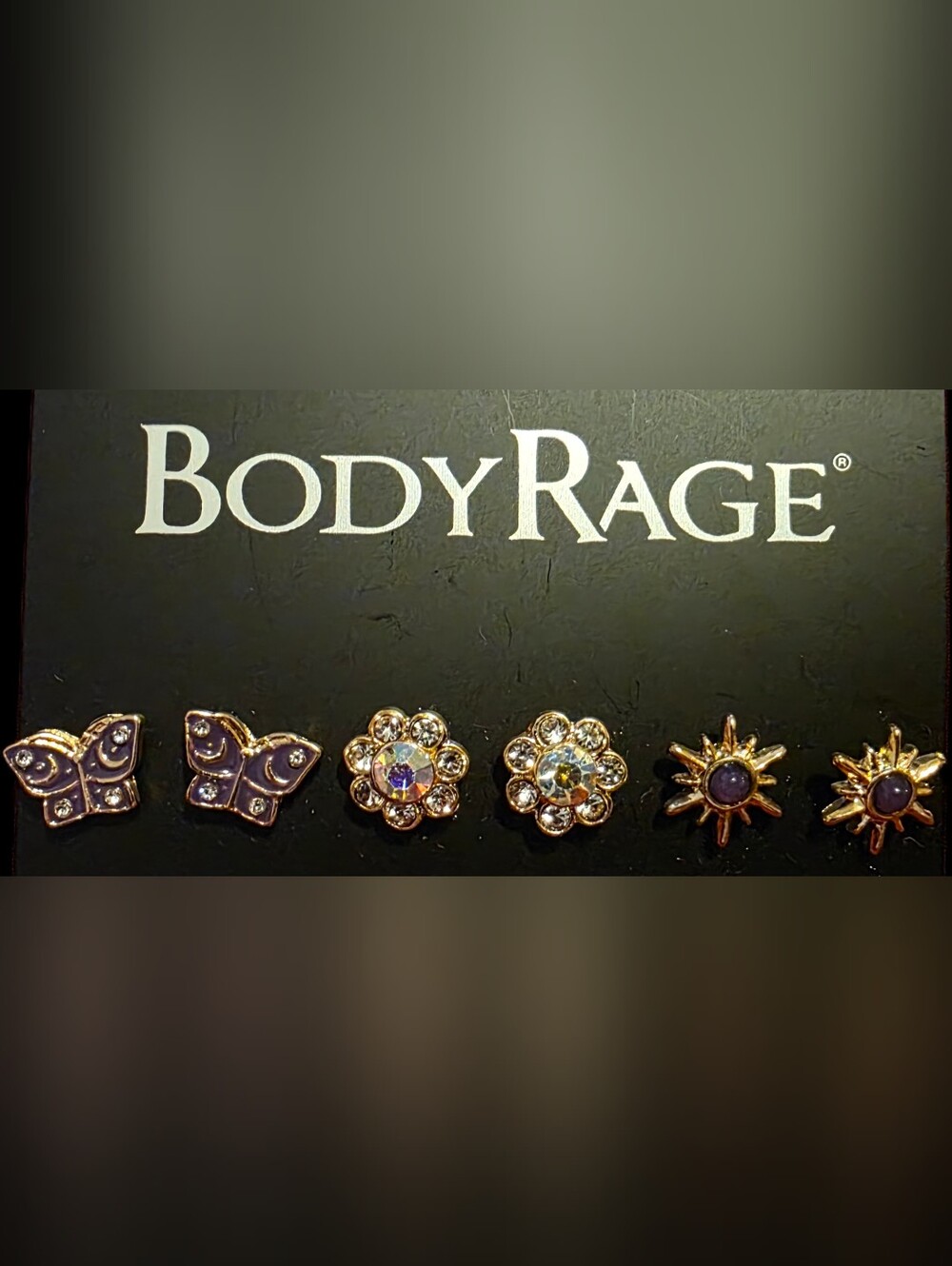 3-Pair Stud Earring Set